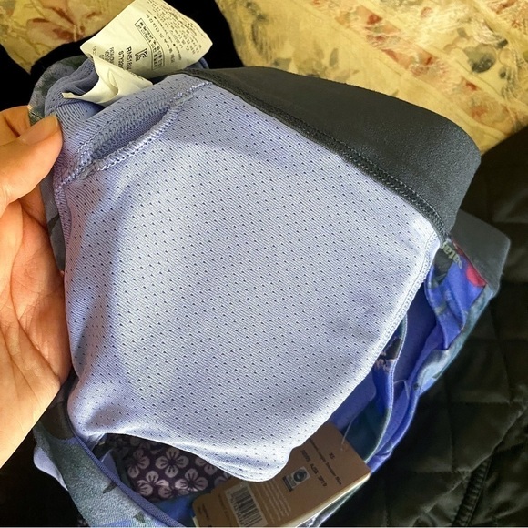 Patagonia Sportsbra Switchback Padded Abstract Jungle Smolder Blue XS NWT - Picture 7 of 8